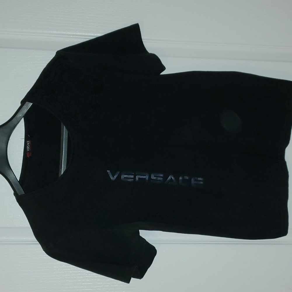 Versace Men's Black Tee (Large)